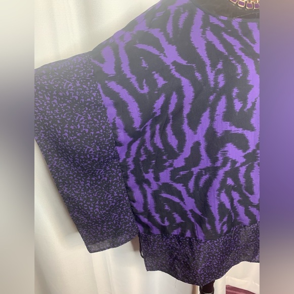 DEX Purple Kimono style top - Picture 5 of 7